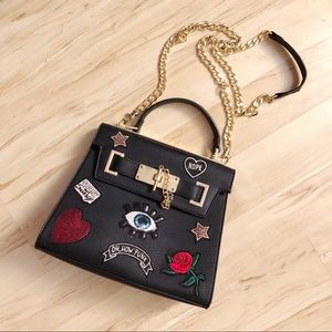 Aldo Spratling Patch Faux-Leather Bag